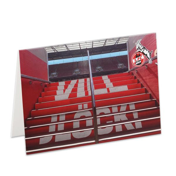 1. FC Köln Grußkarte "Vill Jlöck"